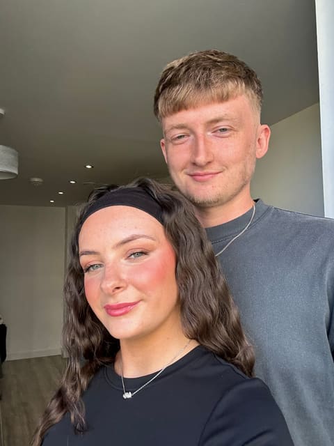 Tallulah and Thomas smiling together